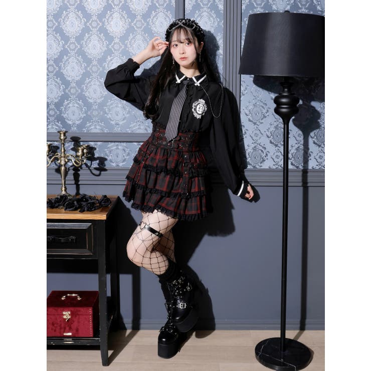 ゴシックストライプネクタイブラウス | NOEMIE | 詳細画像13