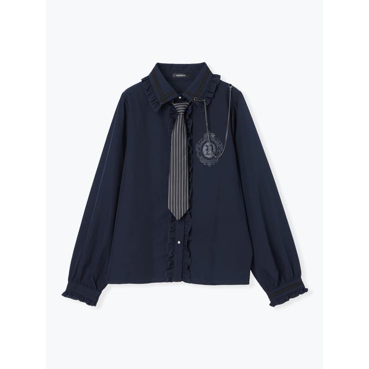 ゴシックストライプネクタイブラウス | NOEMIE | 詳細画像14