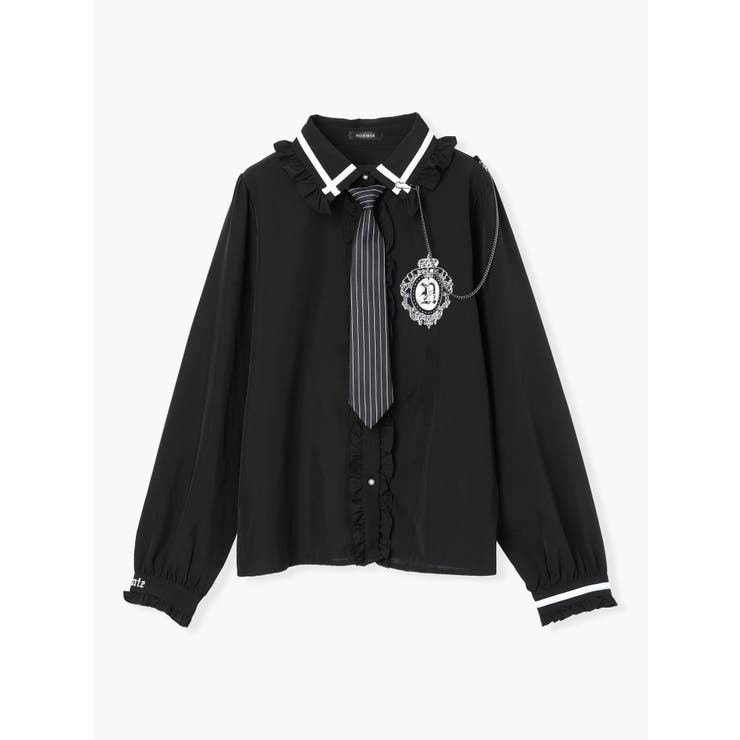 ゴシックストライプネクタイブラウス | NOEMIE | 詳細画像15