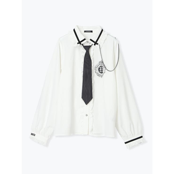 ゴシックストライプネクタイブラウス | NOEMIE | 詳細画像16