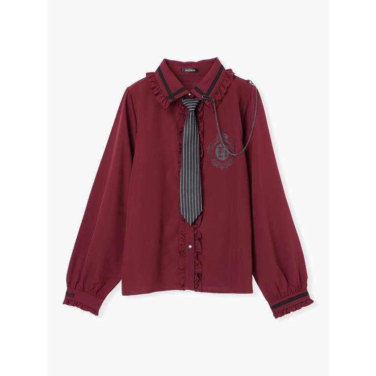 ゴシックストライプネクタイブラウス | NOEMIE | 詳細画像17