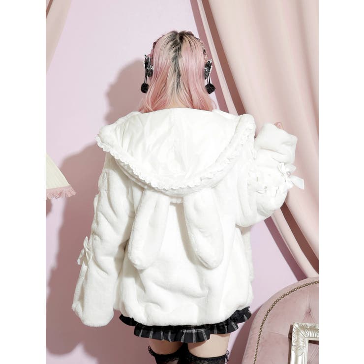 うさ耳ポケットハート袖スピンドルファーブルゾン | NOEMIE | 詳細画像5 