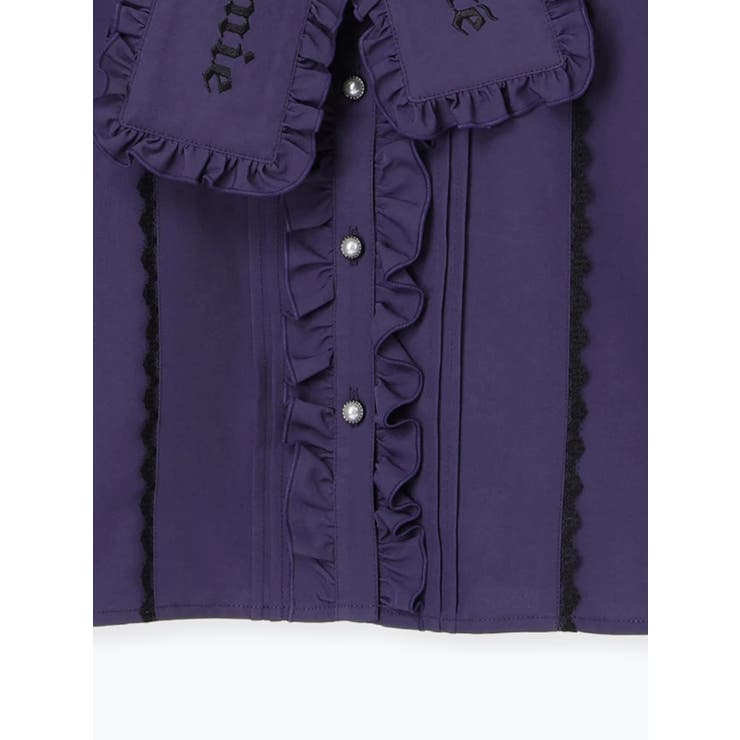 ゴシックフリル袖レースアップボウタイブラウス | NOEMIE | 詳細画像17 