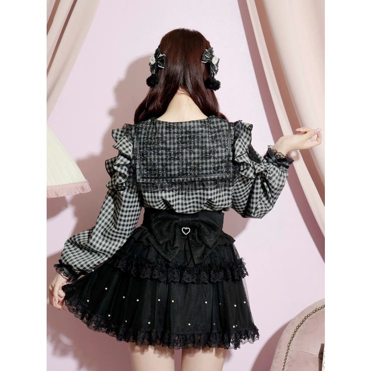 トレンチセーラーオープンショルダーブラウス | NOEMIE | 詳細画像12 