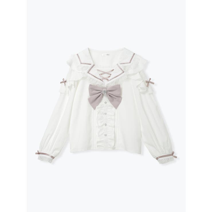 トレンチセーラーオープンショルダーブラウス | NOEMIE | 詳細画像17 