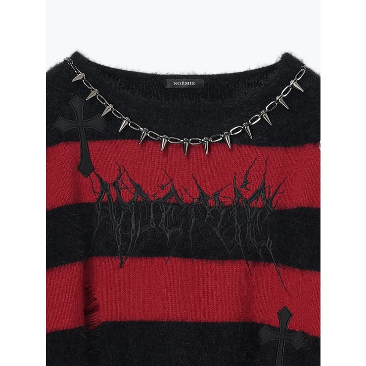 おしゃれ囚人ボーダーニット | NOEMIE | 詳細画像24 