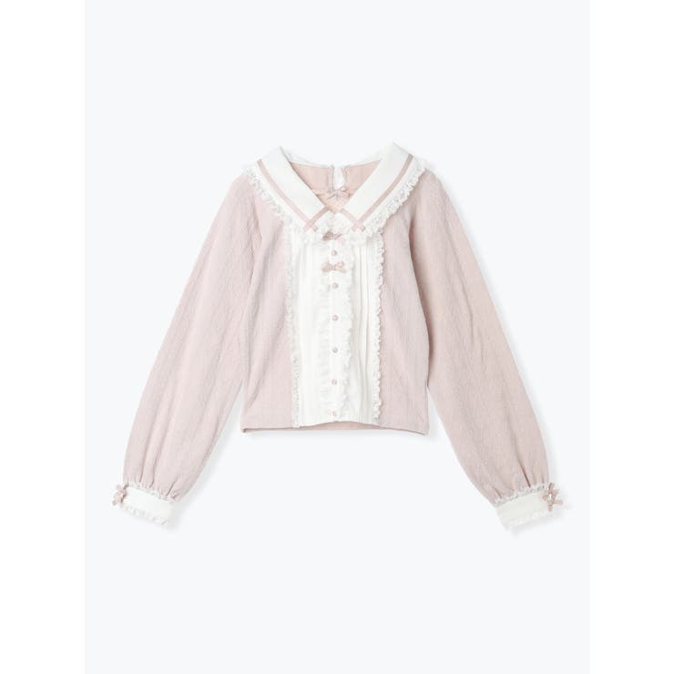 メニーリボンピンタックフリルカットソー | NOEMIE | 詳細画像14 