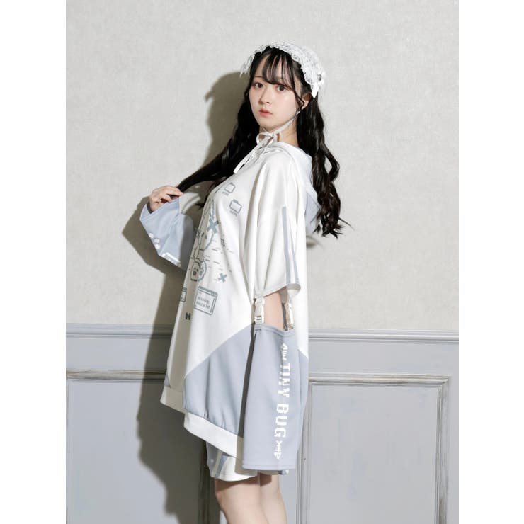 サイバーにゃんにゃんジャージパーカー | NOEMIE | 詳細画像5 