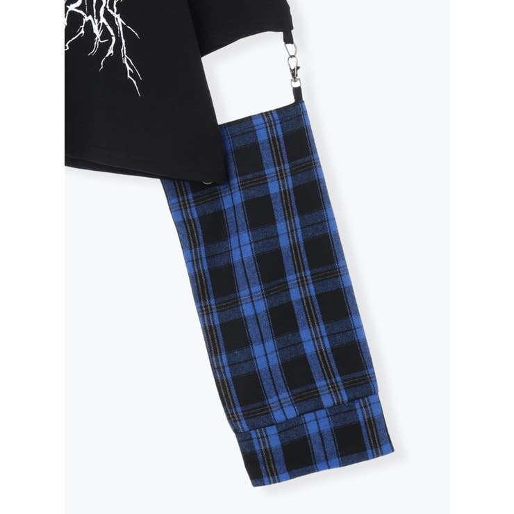 2WAYチェックスリーブTシャツ | NOEMIE | 詳細画像16 