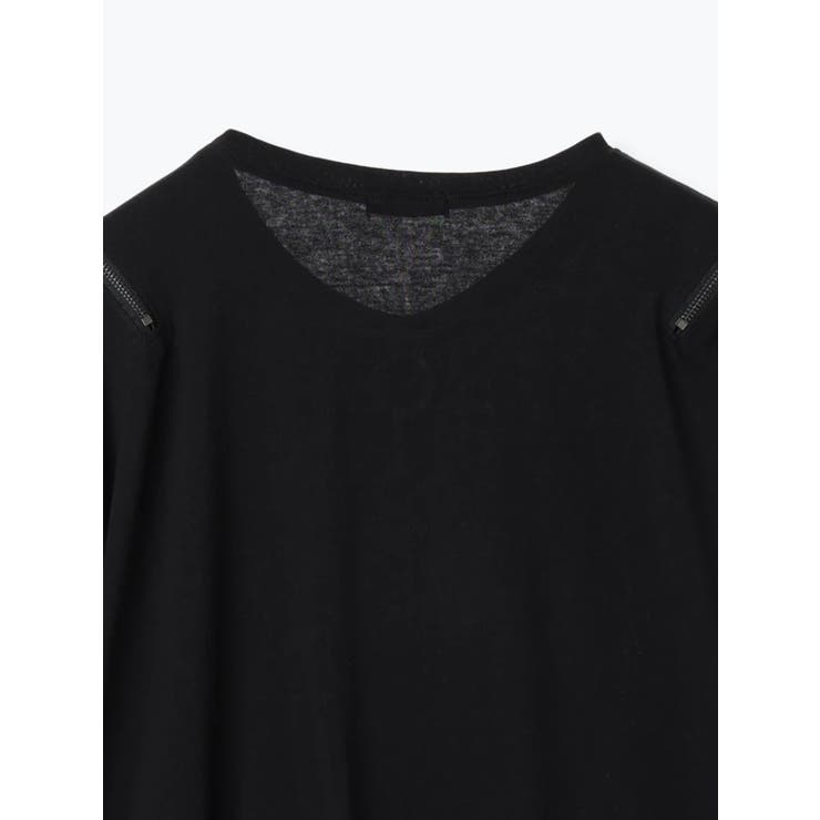 病みねこリングチェーンダメージユニセックスロングTシャツ | NOEMIE | 詳細画像18 