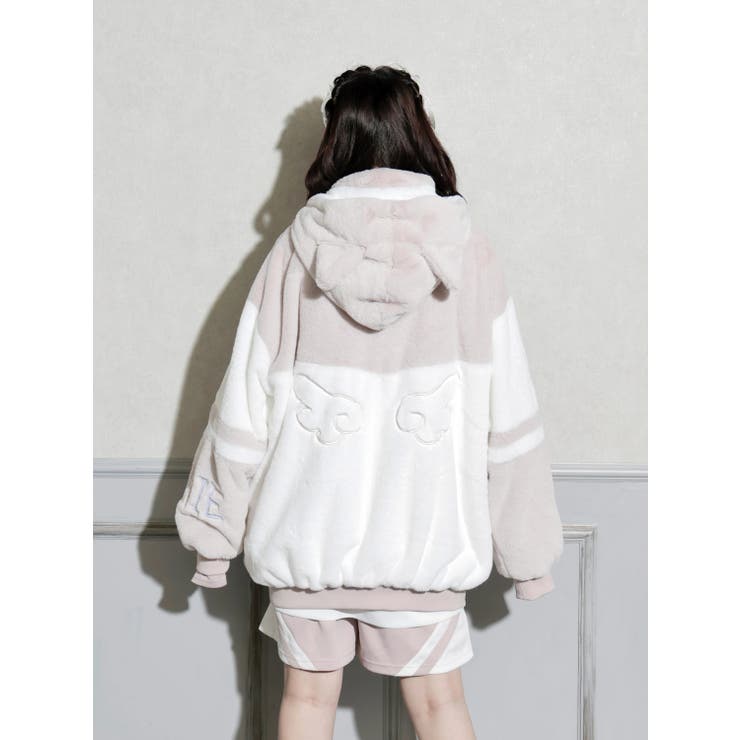 ねこ耳お星さまぽんぽんユニセックスファーブルゾン | NOEMIE | 詳細画像8 