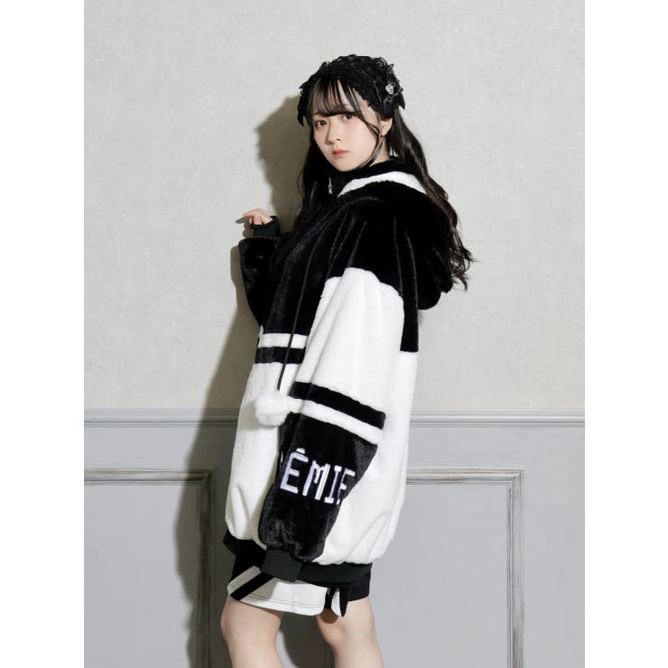 ねこ耳お星さまぽんぽんユニセックスファーブルゾン | NOEMIE | 詳細画像15 