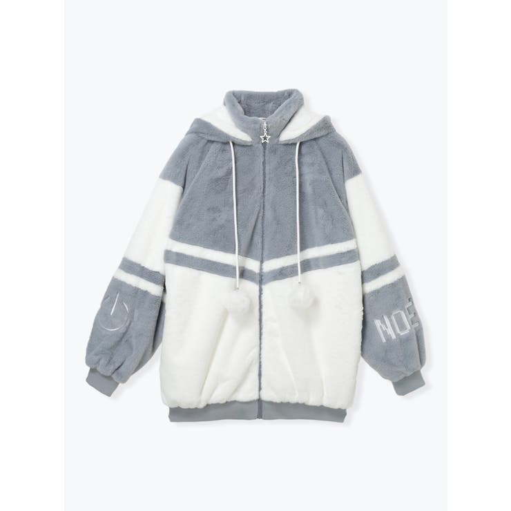 ねこ耳お星さまぽんぽんユニセックスファーブルゾン | NOEMIE | 詳細画像20 