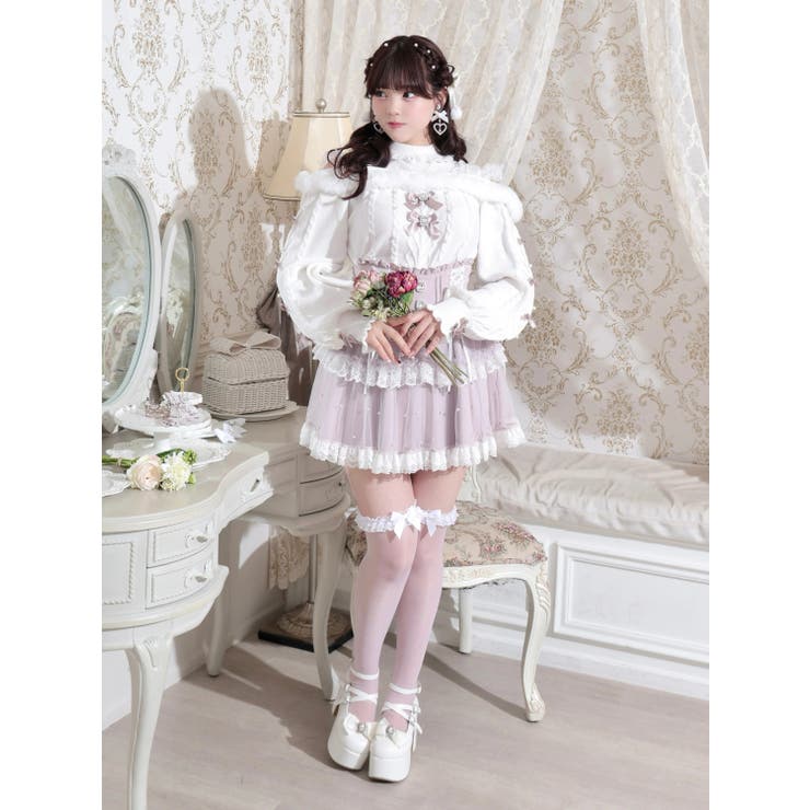 ビジューリボンケーブルオフショルファーニット | NOEMIE | 詳細画像7 