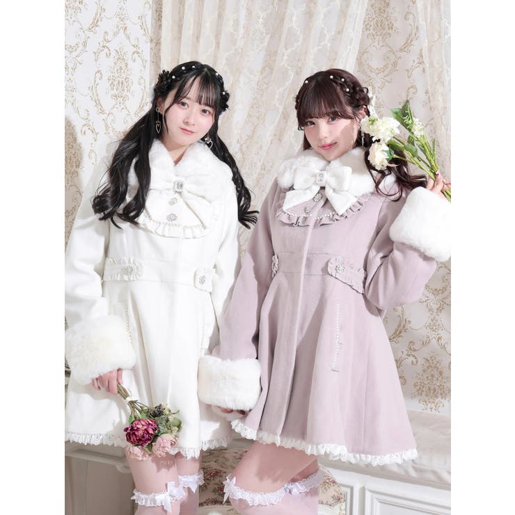 ヨークフリルドレッシープリンセスコート[品番：PLMW0015535]｜NOEMIE