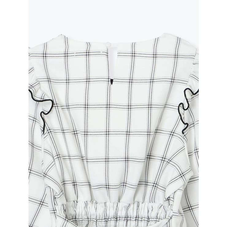 ノエミー（NOEMIE）/デコルテリボンヨークフリルレースアップセットアップ デコルテリボンヨークフリルレースアップセットアップ[品番