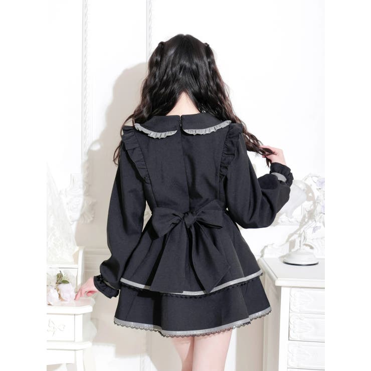 フェイクレザーフリルドーリーワンピース | NOEMIE | 詳細画像3 