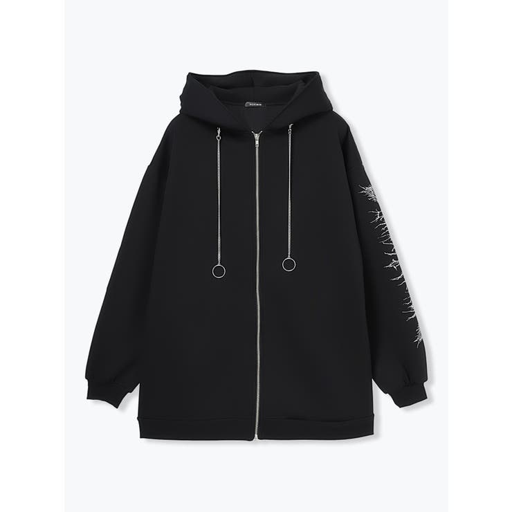 ねこ耳ファーしっぽ付き裏起毛ジップパーカー | NOEMIE | 詳細画像18 