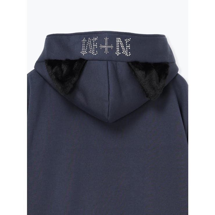 ねこ耳ファーしっぽ付き裏起毛ジップパーカー | NOEMIE | 詳細画像23 