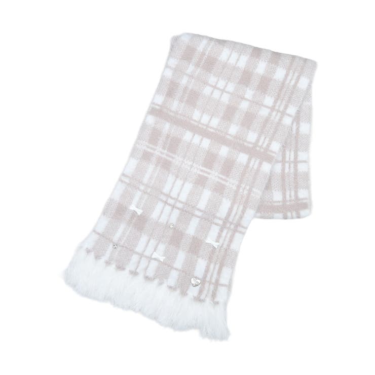 ピンク | フワフワラメシャギーマフラー | NOEMIE