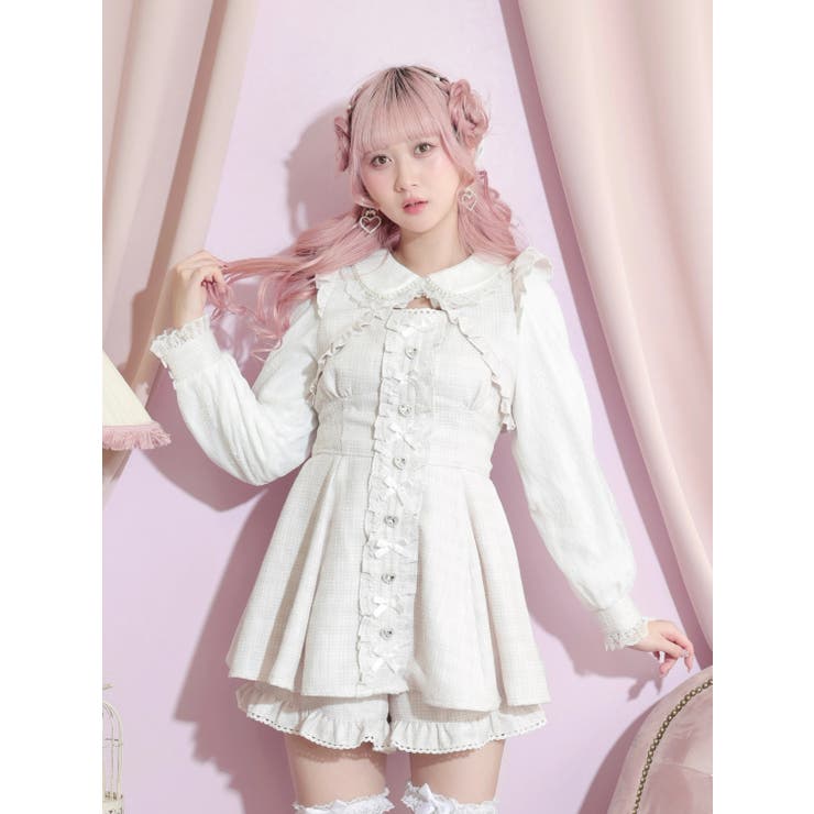 ピンク | メニーリボンツイードセットアップ | NOEMIE