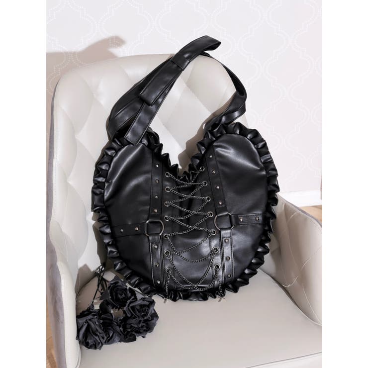 チェーン付きハート型トートバッグ | NOEMIE | 詳細画像1 