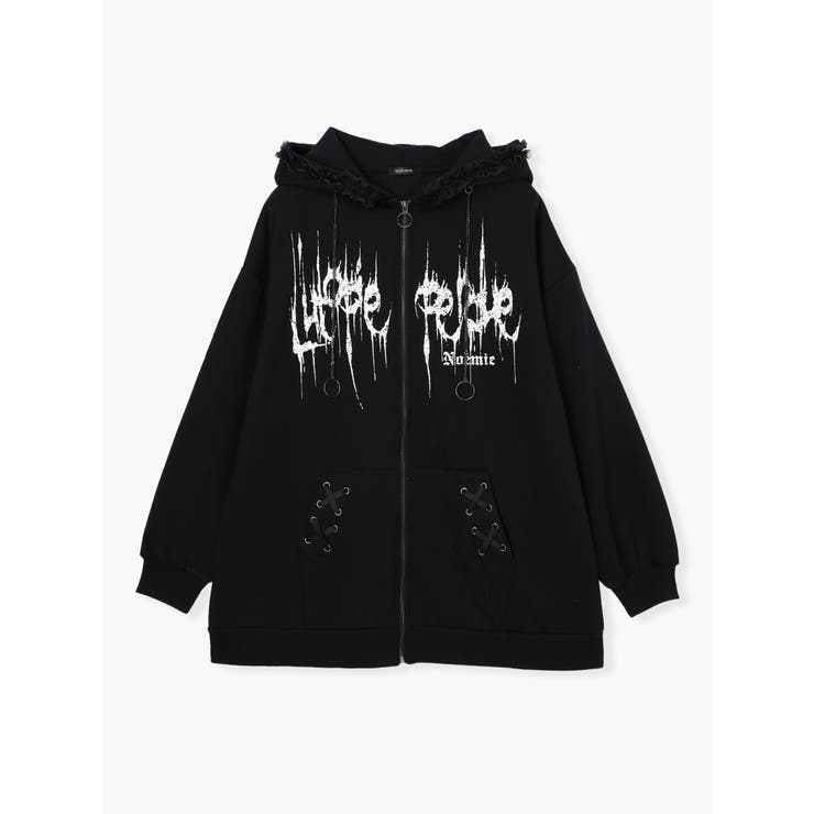 うさ耳ハートピアスジップパーカー | NOEMIE | 詳細画像1 