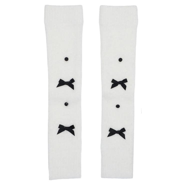 フェザーアームウォーマー付きチェックニット | NOEMIE | 詳細画像23 