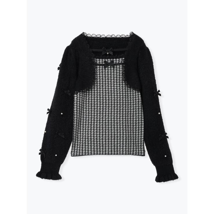 メニーリボンシャギーレイヤード千鳥ニット | NOEMIE | 詳細画像13 