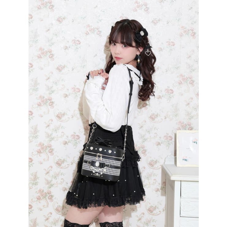 千鳥柄リボンビジューバニティバッグ | NOEMIE | 詳細画像7 