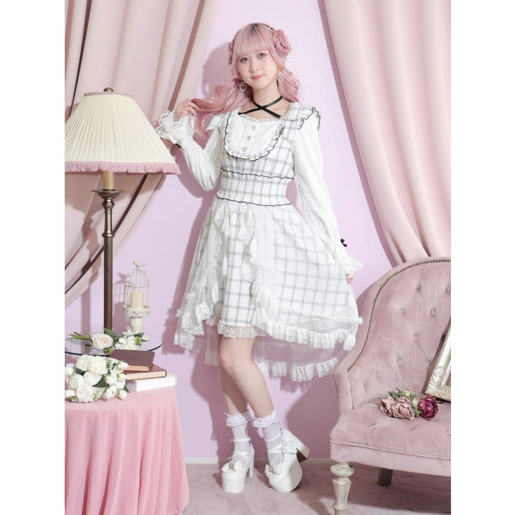 オフホワイト | フレアスリーブプリンセスロングワンピース | NOEMIE