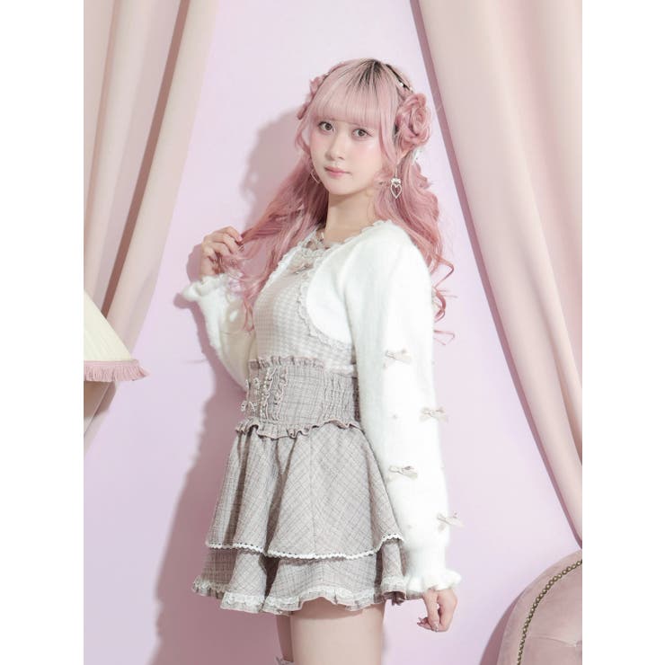 キラキラツイードハートビジュースカパン | NOEMIE | 詳細画像3 