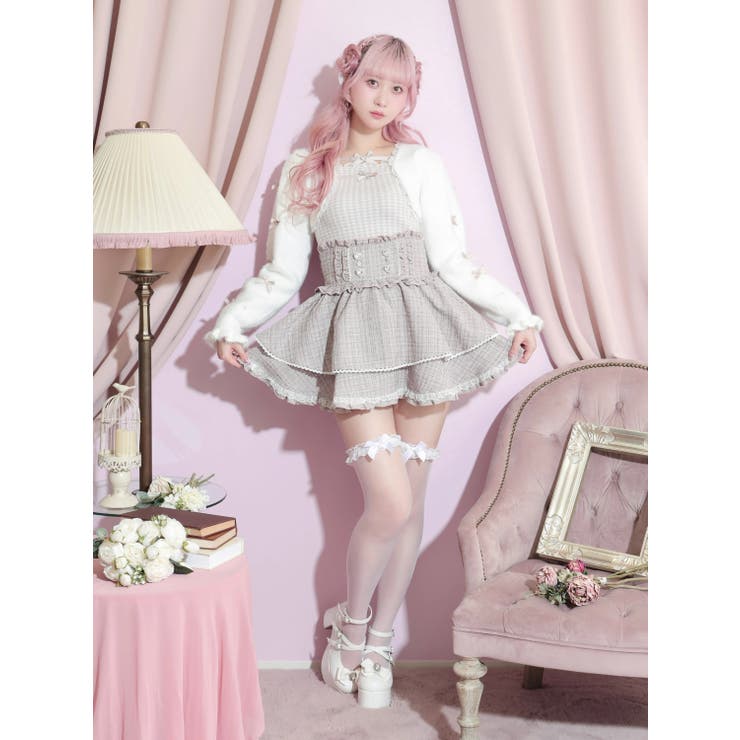 キラキラツイードハートビジュースカパン | NOEMIE | 詳細画像5 