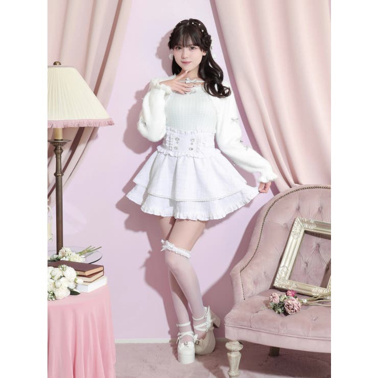 キラキラツイードハートビジュースカパン | NOEMIE | 詳細画像9 