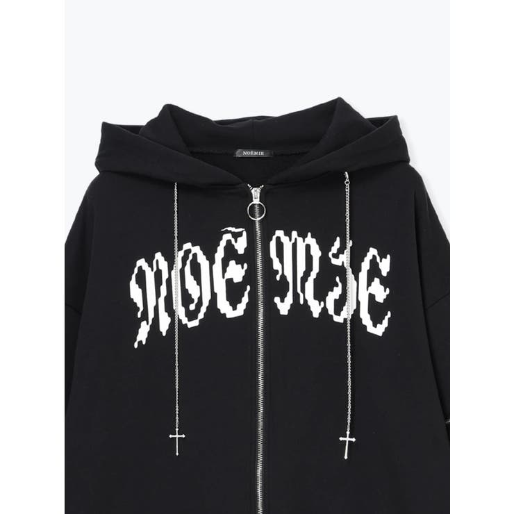 2WAYクロスチェーンユニセックスZIP裏毛パーカー | NOEMIE | 詳細画像17 