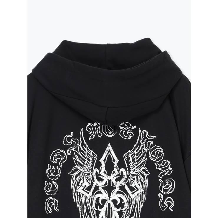 2WAYクロスチェーンユニセックスZIP裏毛パーカー | NOEMIE | 詳細画像20 