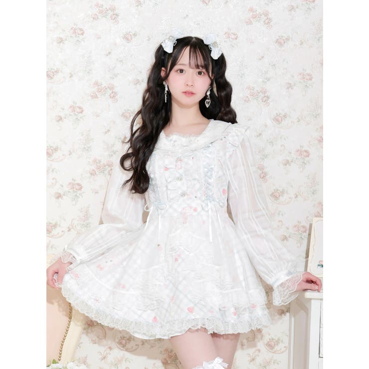 サックス | sweet cat シアーチェック セットアップ | NOEMIE