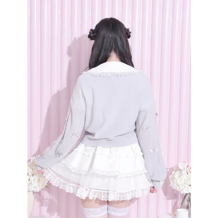 メニーリボンハートケーブルサマーカーデ | NOEMIE | 詳細画像3 