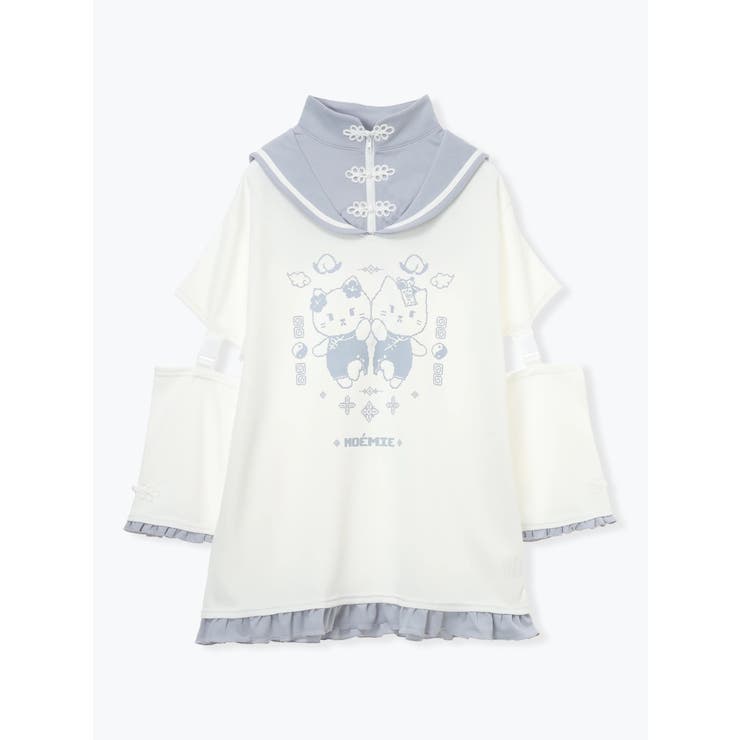オフホワイト | チャイナにゃんこスタンドセーラージャージ | NOEMIE