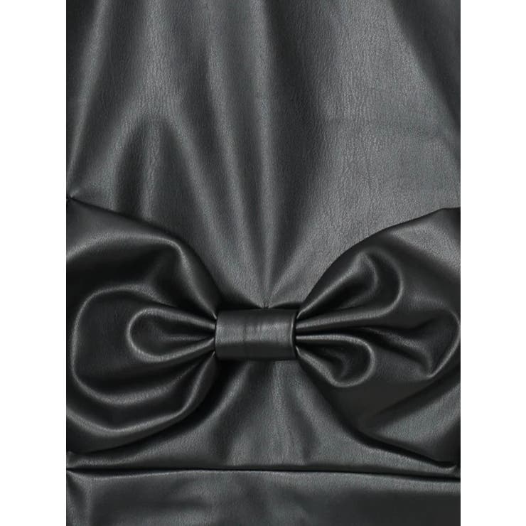 バックリボンフリルライダース合皮ジャケット | NOEMIE | 詳細画像15 