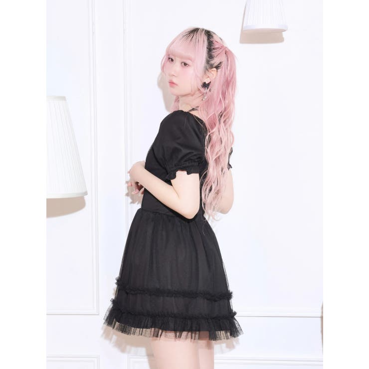 ドーリーチュールフリルバックリボンワンピース | NOEMIE | 詳細画像8 