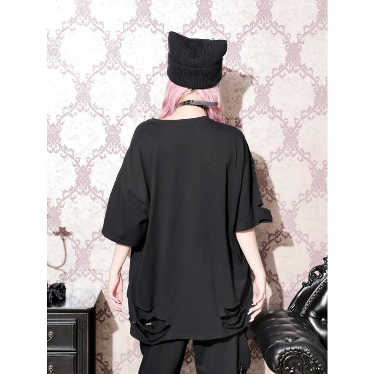 病みくまチェーンユニセックスＴシャツ | NOEMIE | 詳細画像6 