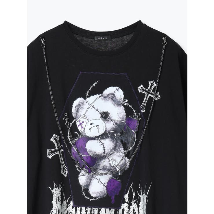 病みくまチェーンユニセックスＴシャツ | NOEMIE | 詳細画像15 