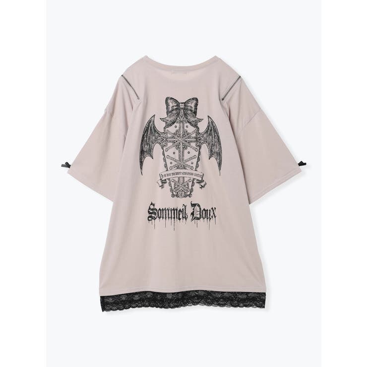 ハートモチーフ安ピン肩ZIPＴシャツ | NOEMIE | 詳細画像11 