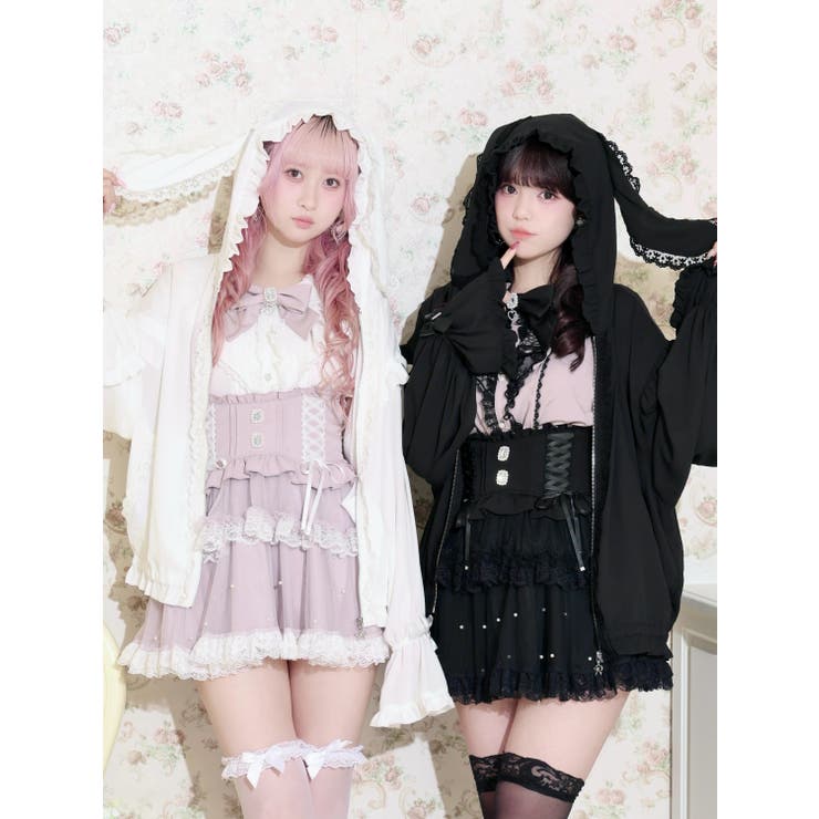 うさみみシアーレースブルゾン | NOEMIE | 詳細画像1 