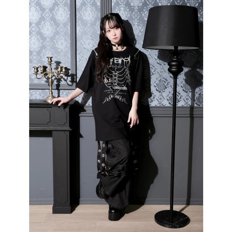 肩ZIPアバラプリントTシャツ | NOEMIE | 詳細画像10 