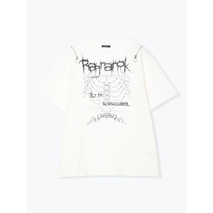 肩ZIPアバラプリントTシャツ | NOEMIE | 詳細画像12 