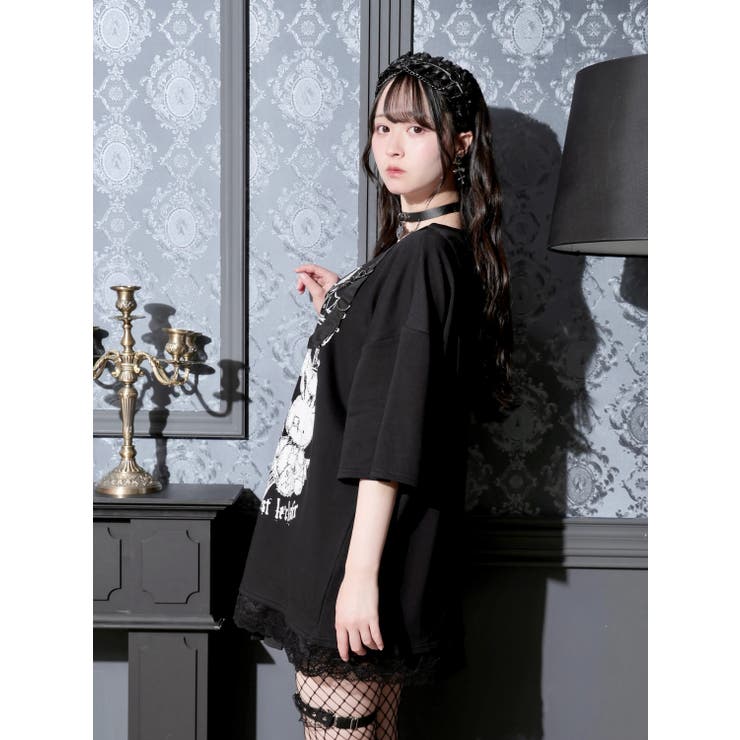 病みうさハーネスバックリボンTシャツ | NOEMIE | 詳細画像5 