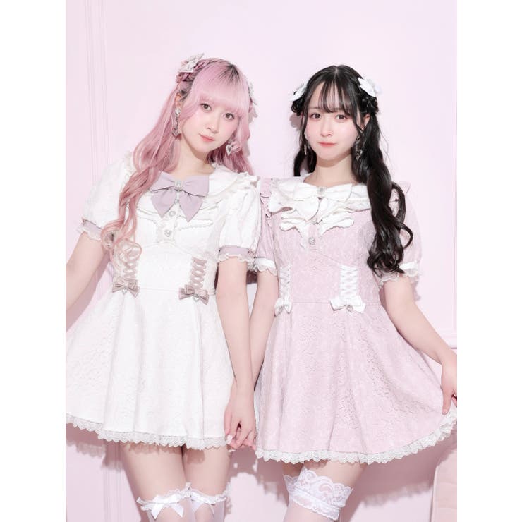 総レースラッフルフリルスピンドルワンピース | NOEMIE | 詳細画像1 