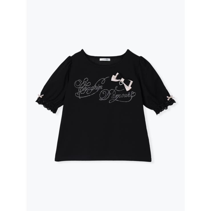 バックレースアップラインストーンTシャツ | NOEMIE | 詳細画像12 